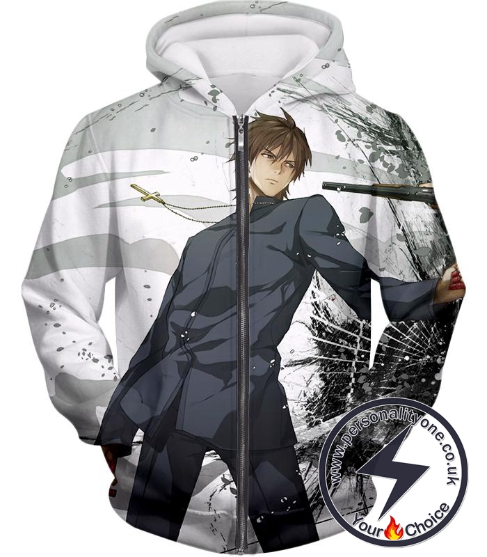 Fate Stay Night Cool Master of Assasin Kirei Kotomine Zip Up Hoodie